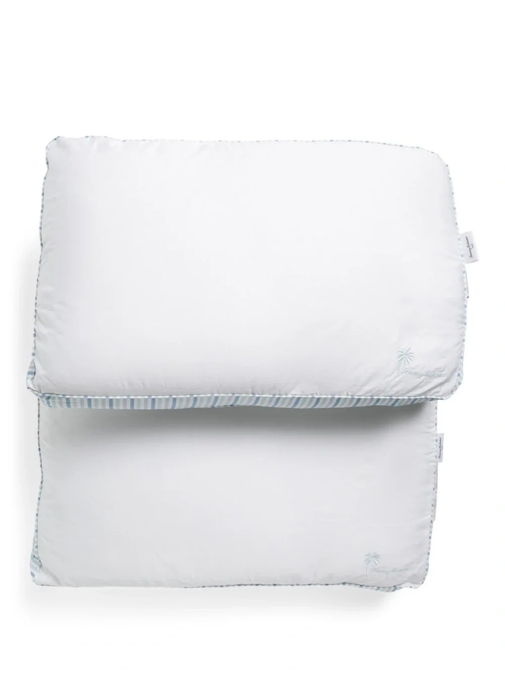 TOMMY BAHAMA 2pk Striped Gusset Memory Gel Fiber Pillows